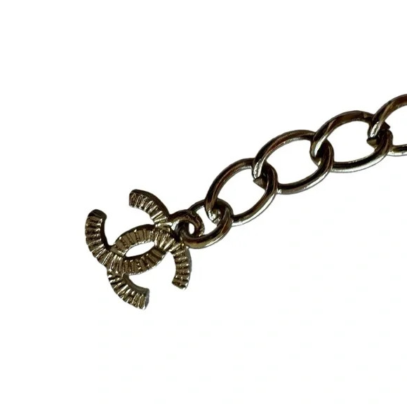 CHANEL Gold and Silver Pendant Necklace - Picture 6 of 8